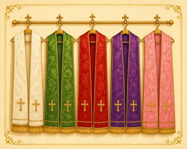 Liturgische Gegenstände und Farben